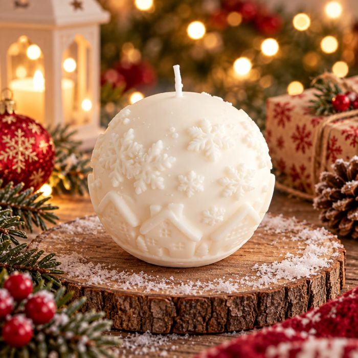 Świeca sojowa - Bombkowa Kraina